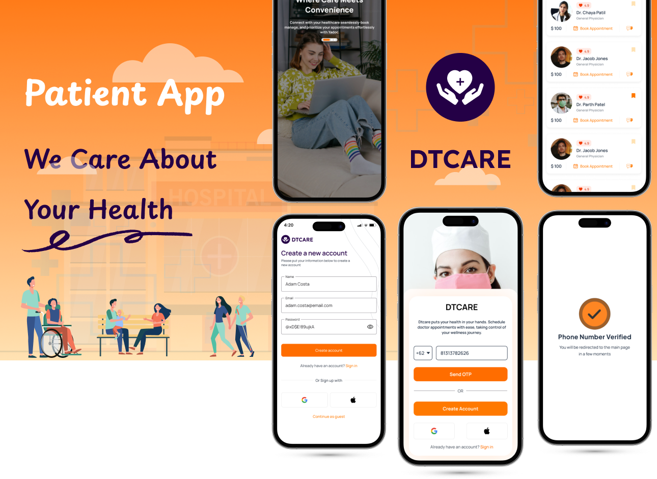 DTCare - Doctor | Patient Appointment Booking Flutter Full Application | Admin Panel | Patient App - 8