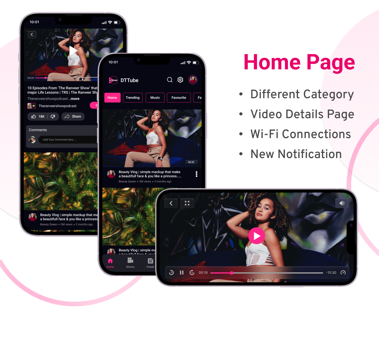 DTTube-Video-Reels-Podcast-Live Streaming Flutter App Android-iOS-Web with Admin Panel YouTube Clone - 14