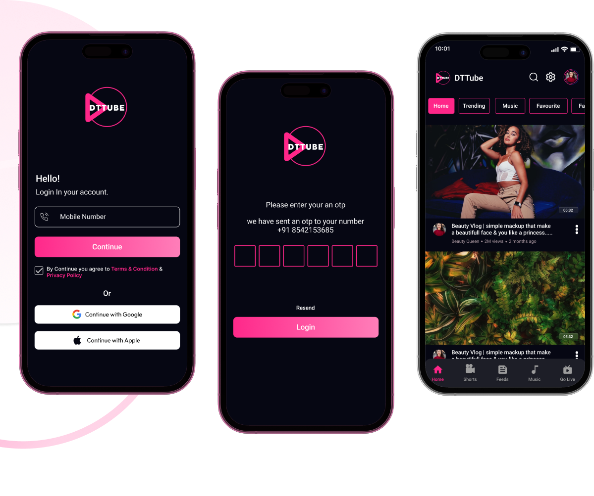 DTTube-Video-Reels-Podcast-Live Streaming Flutter App Android-iOS-Web with Admin Panel YouTube Clone - 31